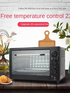 <span class=keywords><strong>Horno</strong></span> Tostador Eléctrico de Convección de 22L, <span class=keywords><strong>Horno</strong></span> Pequeño Automático para Hornear, Multifuncional, de Gran Capacidad, de Escritorio, Metálico, Mecánico - Product Image 6