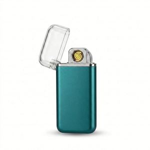 Netherlands in Stock Wholesale Custom Slim Metal USB <b>Lighter</b> Electronic Rechargeable <b>Windproof</b> <b>Lighter</b> 20K 30K 50K Series - Product Image 1