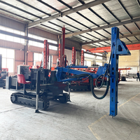 Plataforma de Perforación de Pozos de Agua y Túneles con Motor Diésel y Doble Bomba, Venta Directa de Fábrica China