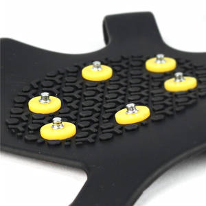 Es dan Salju Genggaman Cleat Lebih dari Sepatu/Boot Alas Karet Paku Anti Slip 10 Baja Crampon - Product Image 4