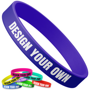 Waterproof Soft Silicone Wristbands, Perfect for Swimming and Sports. Fully Customizable with Your logo and Design.