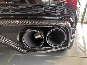 Kit de carrosserie en fibre de carbone pour RSQ8 Upgrade <span class=keywords><strong>ABT</strong></span> Style Auto Parts, y compris le diffuseur arrière de sourcil de roue à lèvre avant, nouveau plastique - Product Image 3