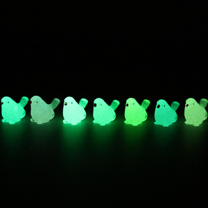 Simulation d'oiseau tête haute Animal aménagement paysager Micro-paysage décoration ornement résine lumineuse bricolage accessoires petits accessoires - Product Image 5
