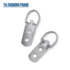 TS-K007 Hai Lỗ Khung Hình Treo Móc Niken Mạ Khung Hình Keyholes Móc Áo Ảnh Gương Khung D-Ring Móc Áo - Product Image 2