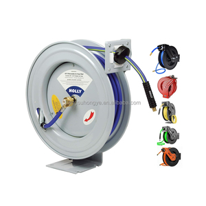 50' X 1/2&quot; PVC <strong>Rubber</strong> <strong>Air</strong> Water Retractable <strong>Hose</strong> Reel 15M <strong>Air</strong> Pipe Pressure 300 PSI Wall Mounting Adjustable Arm Steel <strong>Hose</strong> Reel - Product Image 1