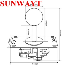 5 broches 4 voies bâton Long ArcadeJoystick Multi couleur Happ Ball pour Machine de jeu d'arcade PC MAME console de jeu - Product Image 6