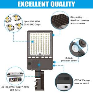 Lámpara LED para Exteriores, para Estacionamientos, Jardines y Carreteras, 150-360W, Tipo Caja, Disponible en EE. UU. y Canadá - Product Image 5