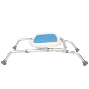 <b>Foldable</b> Shower Chair Aluminum Alloy Adjustable Height 43-47cm For Seniors Pregnant Women Children <b>Bath</b> Stool - Product Image 2