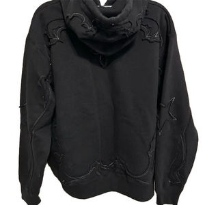 定制男装仿旧套头衫连帽衫酸洗复古水洗男士街装定制贴花刺绣连帽衫 - Product Image 2