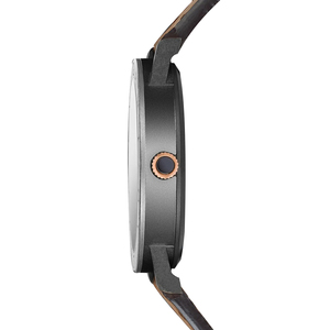 Logo personalizzato Casual orologio in acciaio inossidabile cinturino in pelle <span class=keywords><strong>5</strong></span> <span class=keywords><strong>ATM</strong></span> impermeabili moda orologi minimalisti da uomo - Product Image 4