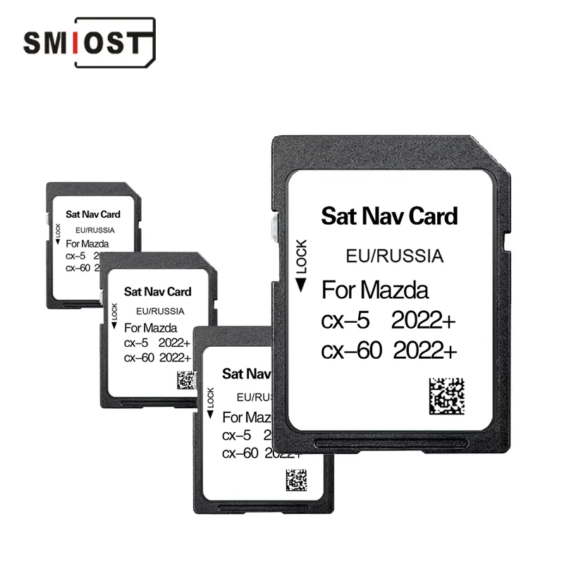 Mazdacx-5 SMIOST 2014 Card Sat Nav SD per Mazda mappe di navigazione per GPS accessori auto Card 16GB Europe
