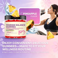 Gummies probiotiques pour l'équilibre féminin OEM - Complément alimentaire naturel en bonbons mous pour la santé vaginale et l'équilibre du pH féminin, à la canneberge