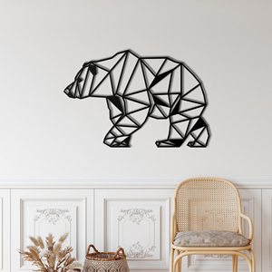 Décoration <span class=keywords><strong>murale</strong></span> en métal, ours Art Déco moderne, art mural suspendu pour l'intérieur et l'extérieur, décoration pour la maison pendant le Ramadan - Product Image 5