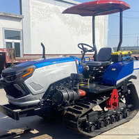 Mini tracteur agricole à chenilles en caoutchouc avec moteur diesel 50 CV, haute productivité et sécurité, garantie 1 an