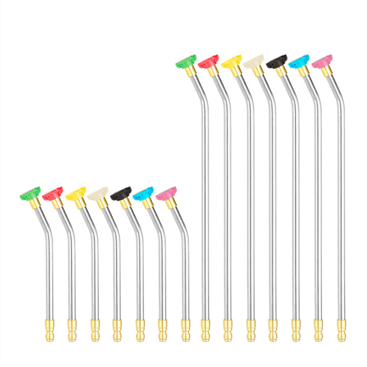 Автомобильная мойка высокого давления аксессуар 1/4 быстросъемный соединитель форсунки, автомойка пистолет до минус 30 градусов, расширенный изогнутый стержень