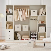 Ensemble de 6 cubes de rangement pliables de 12 pouces en tissu non tissé avec doubles poignées, bacs de rangement en plastique PP pour la maison