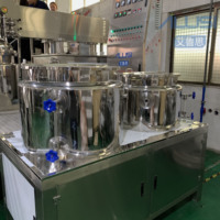Émulsifiant/gel homogénéisant sous vide liquide cosmétique automatique de 200L/équipement de mélange chimique/mélangeur de savon crème