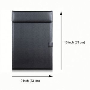 Custom Logo Office Document Folder A4 PU Leather <b>Clipboard</b> with Pen Holder for Corporate Meeting - Product Image 2