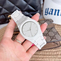 Montre à quartz pour homme personnalisée avec cadran arabe, décontractée, ultra-fine, noire, élégante, en plastique, de luxe