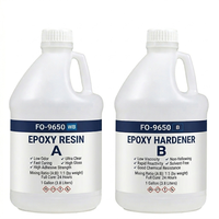 Résine époxy artistique haute brillance 1 gallon, vente en gros directe usine, achat en vrac, résine époxy jaune résistante, rapport 1:1