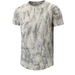 Camisetas Casuales de Verano para Hombre del Fabricante, Manga Corta, Estilo Desgastado, Nuevo Diseño Bicolor, Tejido 100% Algodón, Talla Grande, Efecto Burn-Out - Product Image 2