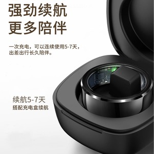 แหวนอัจฉริยะ R6 พร้อมเครื่องวัดอัตราการเต้นของหัวใจ หน้าจอ AMOLED กันน้ำระดับ IP68 สำหรับการออกกำลังกายและการตรวจสอบการนอนหลับ - Product Image 4