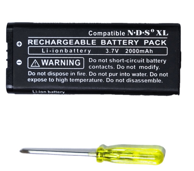 2026P Game Console Replacement Rechargeable Plastic Battery 3.7V 2000mAh for for NDSi XL