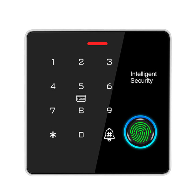 High Quality Dual Frequency 13.56kHz +125kHz Waterproof Biometric Access Control Machine with Fingerprint Password Card Reader