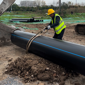 ท่อส่งน้ำ HDPE คุณภาพสูง พร้อมการเชื่อมต่อด้วยความร้อน ขนาดตามสั่ง และพื้นผิวเรียบ สำหรับการชลประทานในพื้นที่เกษตรกรรม DN450mm-DN560mm Hd - Product Image 5