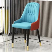 Fauteuil de salle à manger moderne en bois GEDO 2026, best-seller, avec dossier en éponge orange vif, pour mobilier de salle à manger