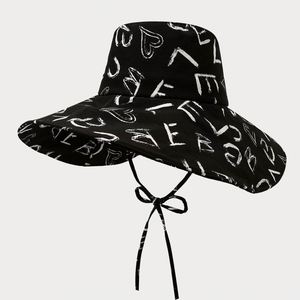 Summer New Wide Brim Print Design Bucket <b>Hat</b> Fashion Foldable Travel Beach <b>Hat</b> <b>for</b> Women - Product Image 2