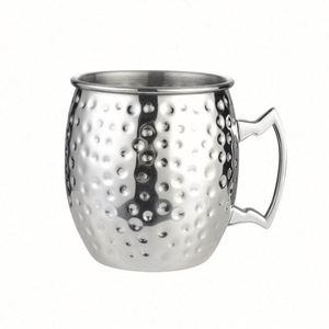 Taza de Cóctel Moscow Mule de Acero Inoxidable 304 con Recubrimiento de Cobre, Martillada, Personalizada para Regalo Promocional - Product Image 3