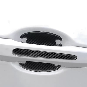 ABS Patterned Car Door Bowl Handle Anti-Scratch Protection Decorative Sticker with Logo/<strong>Badge</strong> for Car Body Anti-Collision Strip - Product Image 2