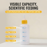 Nouvelles coupes anti-étouffement en gel de silicone à motifs solides, 60 ml/150 ml, pour chatons et chiots