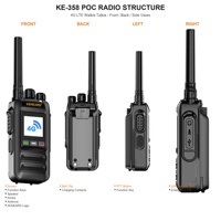 KENEARD KE-358 4G LTE POC Talkie-walkie CAT.1 Full Netcom Double SIM 3000mAh Radio PoC longue portée 200g Léger Radio bidirectionnelle