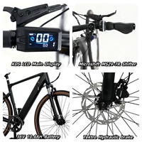 Vélo électrique 36V 250W avec frein hydraulique et capteur de couple, 7 vitesses, 700C, vélo de course électrique pour hommes, en stock dans l'UE