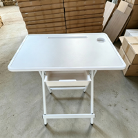 Bureau d'ordinateur en MDF avec pieds en métal, nouveau design, pliable, pour ordinateur portable, vente en gros