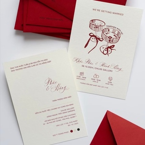 Invito Matrimoniale <span class=keywords><strong>di</strong></span> Alta Gamma con Stampa UV Spot e Biglietti Personalizzati per Acquirenti B2B - Product Image 4