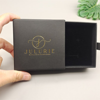 Boîte Cadeau d'Emballage de Bijoux en Carton Personnalisée avec Logo, Tiroir pour Collier, Boucles d'Oreilles, Bracelet, Bague