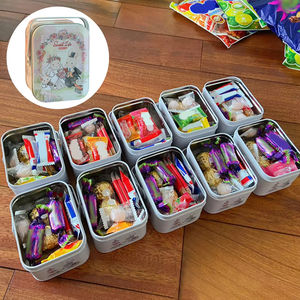 Boîte en métal pour bonbons en forme de lapin avec poignée, boîte de rangement portable pour biscuits, motif de dessin animé, boîte à bonbons pour emballage cadeau - Product Image 4