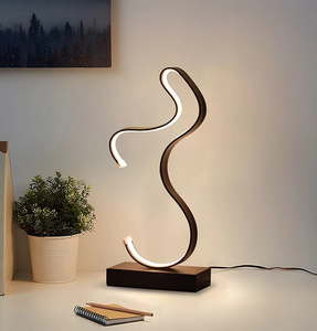 Phổ biến linh hoạt tối giản vàng đen dẫn bảng đứng Ánh sáng thay đổi độ sáng hình dạng xoắn ốc phòng ngủ cạnh giường ngủ hoặc đèn bàn văn phòng - Product Image 4