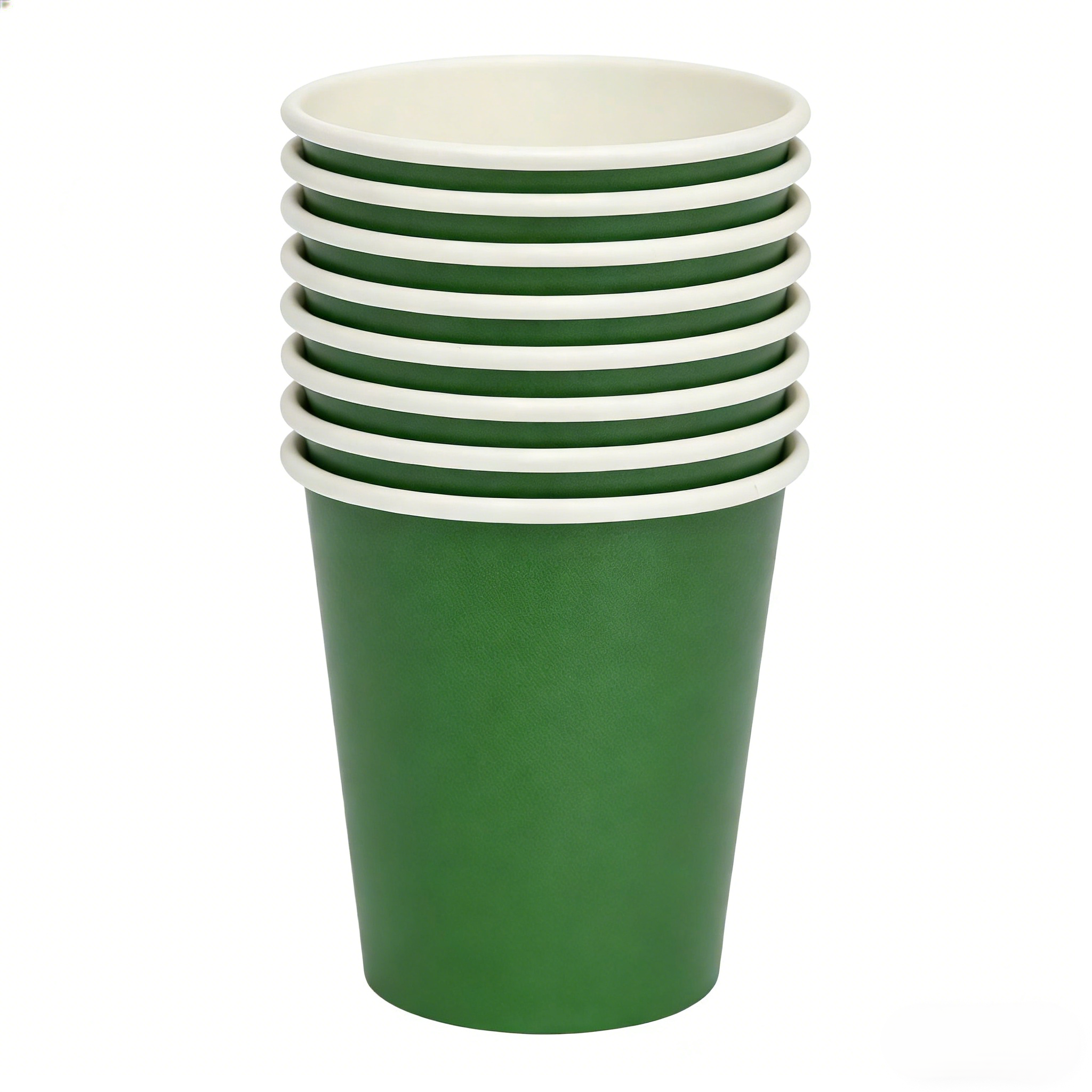 ถ้วยกระดาษ 9 ออนซ์*10 ชิ้น*สีเขียว