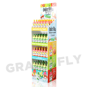 Tùy Chỉnh Khuyến Mãi Siêu Thị Sóng Drinks <span class=keywords><strong>Display</strong></span> Stands Tông Tầng Trái Cây Năng Lượng Đồ Uống Hiển Thị Rack - Product Image 5