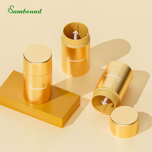 Custom Eco-Friendly 75G Deodorant Stick <b>Tubes</b> Gold Electroplated PP <b>Plastic</b> Cap for Solid Deodorant Cosmetic Packaging (Custom - Product Image 1