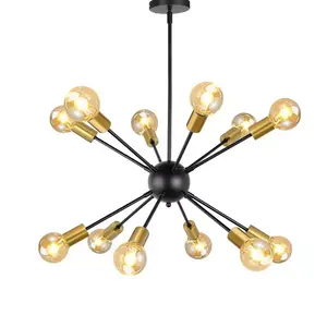 Dopwii Lustres Modernes Lustre Salon Plafond E27 LED Boule Réglable Lampe à Suspension en Verre Salle à Manger Luminaires
