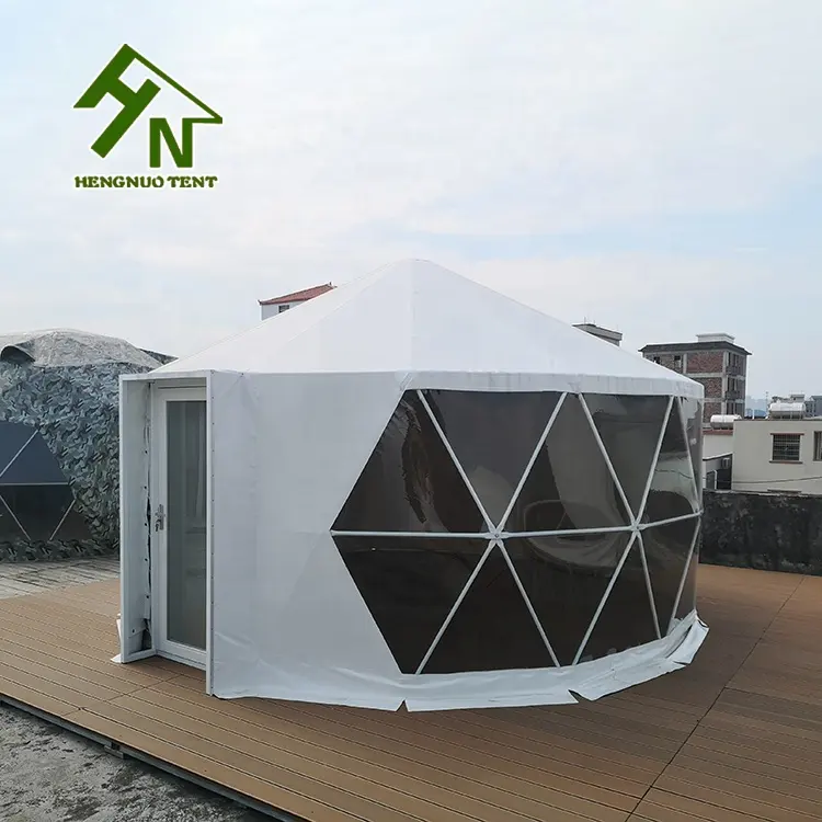 5m 6m Four Seasons Outdoor Camping Mongolian Yurt House Glamping Roof Top Tents with Cotton Insulation