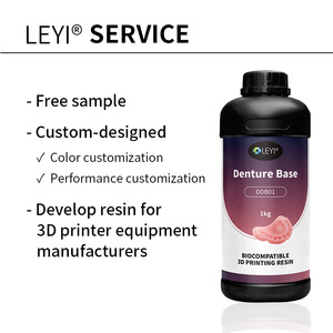 Leyi Nha Khoa Giải Pháp Lỏng Nhựa Tổng Hợp 3D In Ấn Hàm Răng Giả Căn cứ Màu Hồng Polymer Moq 1Kg dr5 - Product Image 2