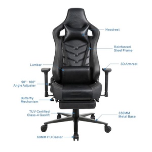 Meilleure chaise de jeu à moins de 100 $ Vert grenouille La plus confortable Chaise de jeu de course PC Elite E-Sports pour les personnes de grande taille Enfants et adolescents - Product Image 2