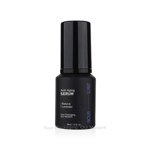 Matte thủy tinh màu đen huyết thanh chai nghiêng Vai 30ml 60ml <span class=keywords><strong>100ml</strong></span> râu dầu mặt Kem chai cho Mens mỹ phẩm chăm sóc da kem - Product Image 1