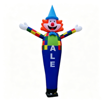 Nuevo diseño decoración de Halloween al aire libre inflable dibujos animados payaso soporte circo inflable Halloween divertido hombre